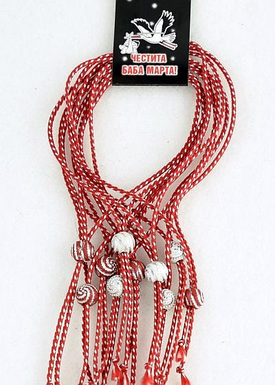 Десятка бели и червени перли PICTURE OF ITEM 1312
