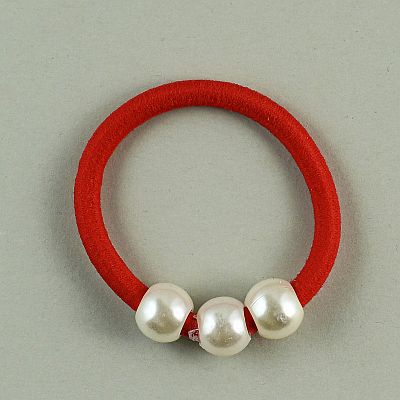 Ластична гривна с три перли PICTURE OF ITEM 1852