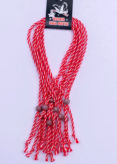 Десятка гравирани червени топчета PICTURE OF ITEM 2162