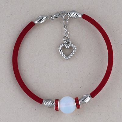 Гривна с лунен камък и кристали PICTURE OF ITEM 1640