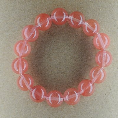 Гривна - черешов кварц 12мм PICTURE OF ITEM 952