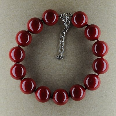 Гривна - червен корал 12мм PICTURE OF ITEM 972